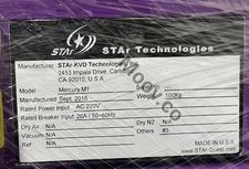 STAr-KVD Technologies, Inc. Mercury M1